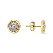 9K Yellow Gold Stud Earrings image