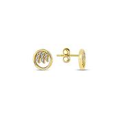 9K Yellow Gold Stud Earrings image