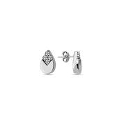 9K White Gold Stud Earrings image