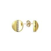 9K Yellow Gold Stud Earrings image