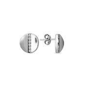 ​9K White Gold Stud Earrings image