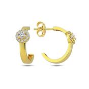 9K Yellow Gold Stud Earrings image