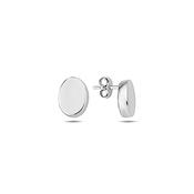 9K White Gold Stud Earrings image