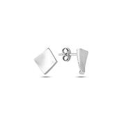 ​9K White Gold Stud Earrings​ image