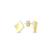 9K Yellow Gold Stud Earrings image