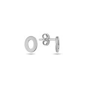 9K White Gold Stud Earrings image