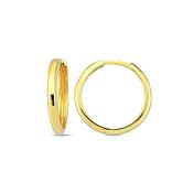 9K Yellow Gold Hoop Earrings image