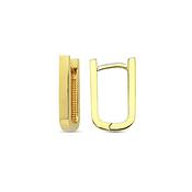 ​9K Yellow Gold Hoop Earrings image