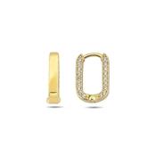 9K Yellow Gold Hoop Earrings image
