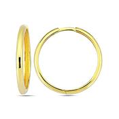 ​9K Yellow Gold Hoop Earrings​ - Large image