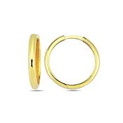 9K Yellow Gold Hoop Earrings image