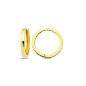 ​9K Yellow Gold Hoop Earrings - Small. image