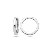 ​9K White Gold Hoop Earrings - Small. image