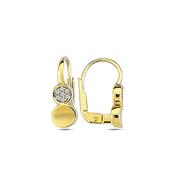 9K Yellow Gold Hoops Earrings image