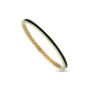 ​9K Yellow Gold Bracelet - Black image