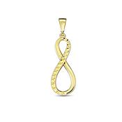9K Yellow Gold Infinity Pendant image