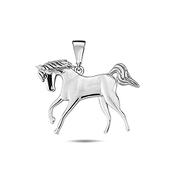 ​9K White Gold Horse Pendant​ image