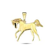 9K Yellow Gold Horse Pendant image