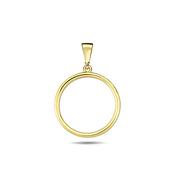 9K Yellow Gold Circle Pendant image