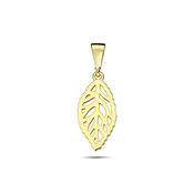 9K Yellow Gold Leaf Pendant image