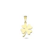 9K Yellow Gold Four Leaf Clover Pendant image