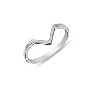 ​9K White Gold Wishbone Ring image