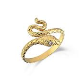 9K Yellow Gold Snake Ring image