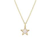 9ct Gold Mother of Pearl Star Necklace image