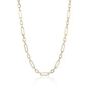 9ct Gold Link Necklace 18" image