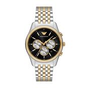 Emporio Armani Antonio Quartz Two Tone Steel Black Dial 41mm Watch AR11713 image