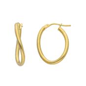 9ct Gold Fancy Hoop Earrings image