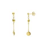 9ct Gold Polished Circular Drop Earrings image