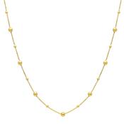 9ct Gold Bead &amp; Ball Necklace image