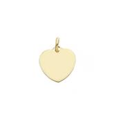 9ct Gold Heart Disc Pendant image