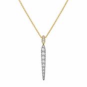 18ct Gold Diamond Drop Necklace image