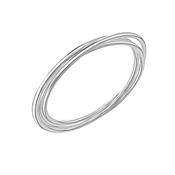 Sterling Silver Three Linked Bangle image