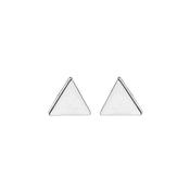 Sterling Silver Triangle Stud Earrings image