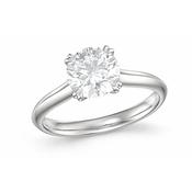 Platinum Lab Grown Round Diamond Ring image