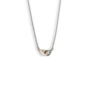 Enibas Buíochas Go Deo Silver &amp; Gold Small Double Necklace