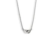 Enibas Buíochas Go Deo Silver Small Double Necklace