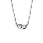 Enibas Buíochas Go Deo Silver Large Double Necklace