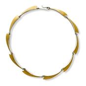 Seamus Gill 22ct Gold Plated Silver Flowing Curves Necklace image