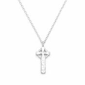 Martina Hamilton Sterling Silver Stone Cross XL Necklace image