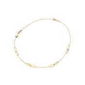 9ct Gold Double Oblong Link Necklace image