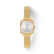 Tissot Lovely Square Quartz Gold PVD Steel 20mm Ladies Watch T0581093303100 image