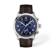 Tissot Chrono L Quartz Blue Dial Leather Strap 42mm Watch T1164171604200 image
