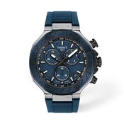 Tissot T-Race Quartz Blue Dial Blue Silicon Strap 45mm Watch T1414172704100 image