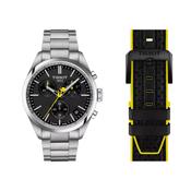 Tissot PR 100 Tour De France Quartz Silver Steel Black Dial 40mm Watch T1504171105100