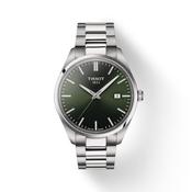 Tissot PR 100 Quartz Silver Steel Green Dial 40mm Watch T1504101109100