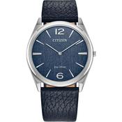 Citizen Eco-Drive Stiletto Suratto Blue Dial Blue Leather Strap 38mm Watch AR3120-08L
